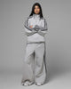 Loiter Hybrid Track Quarter Zip Grey Marle