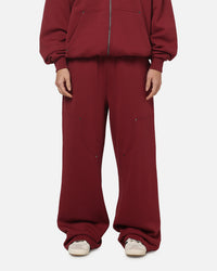 Carre Rivet Trackpants Burgundy