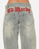 Ed Hardy Women's Vaulted Low Rise Jeans Vintage Blue