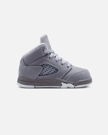 Jordan Kids' Air Jordan 5 Retro "Wolf Grey" (TD) Graphite
