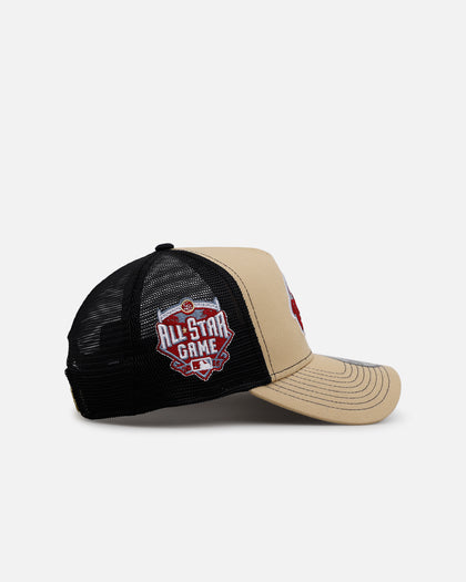New Era San Diego Padres 'Vintage Truckers' 9FORTY A-Frame Trucker Snapback Vegas Gold