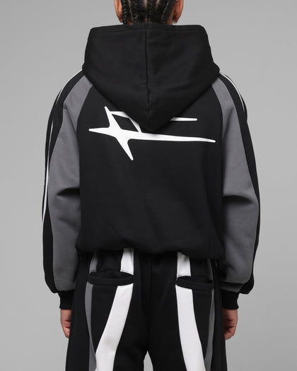 Loiter Hybrid Tek Zip Hoodie Black