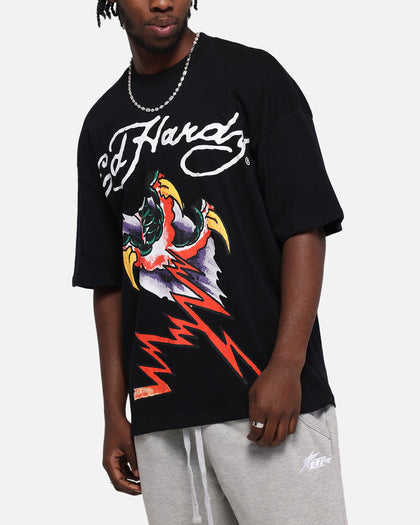 Ed Hardy Lightning T-Shirt Black