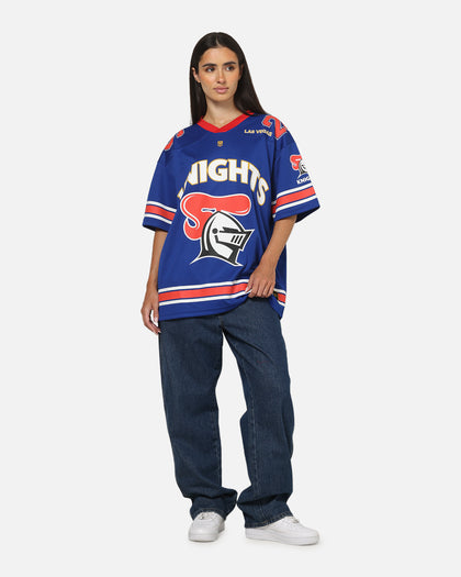 Bleacher Athletic Newcastle Knights NRL Vegas Round 2026 Jersey Blue