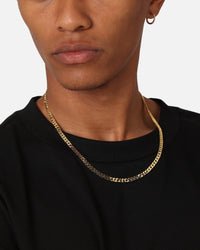 Saint Morta Flat Faced Curb Chain Gold
