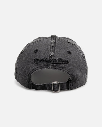 Mitchell & Ness Las Vegas Raiders 'Destroyed' Dad Fit Strapback Washed Black