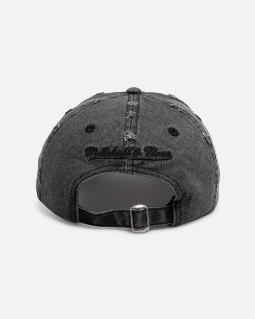 Mitchell & Ness Las Vegas Raiders 'Destroyed' Dad Fit Strapback Washed Black