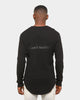 Saint Morta Men's Icon Waffle Long Sleeve T-Shirt Black/Black