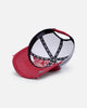 Von Dutch Destroyed Twill Trucker Snapback Washed Red