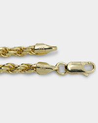 House Of Auric Rope 4mm 18" Chain 18k Gold Vermeil