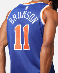 Nike Jalen Brunson New York Knicks #11 Icon Edition 2022/23 Nike Dri-Fit NBA Swingman Jersey Rush Blue