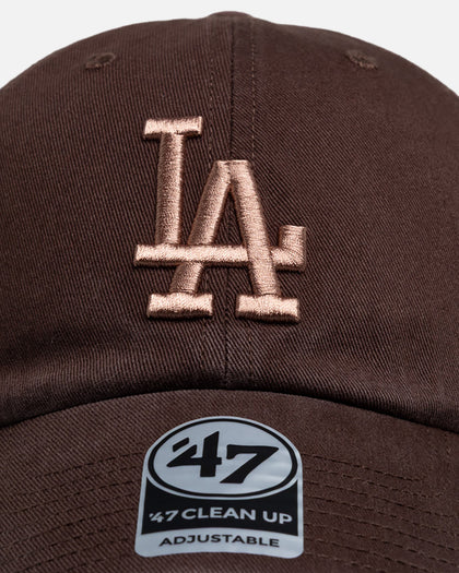47 Brand Los Angeles Dodgers "Mocha" Clean Up Strapback Brown