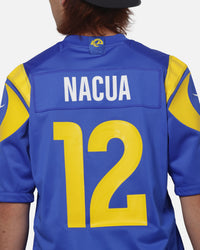 Nike Los Angeles Rams Puka Nacua #12 Home Game NFL Jersey Official Team Colours