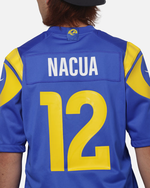 Nike Los Angeles Rams Puka Nacua #12 Home Game NFL Jersey Official Team Colours