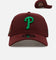 New Era Philadelphia Phillies 'Frosted Burgundy' 9FORTY A-Frame Snapback Burgundy