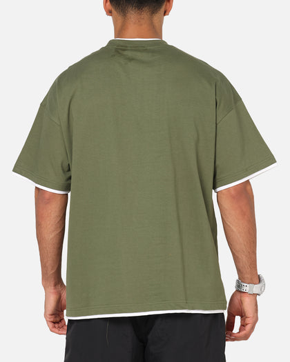Carre Motion Layered T-Shirt Green/White
