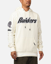 Pro Standard Las Vegas Raiders Pinstripe Hoodie Eggshell/Yellow