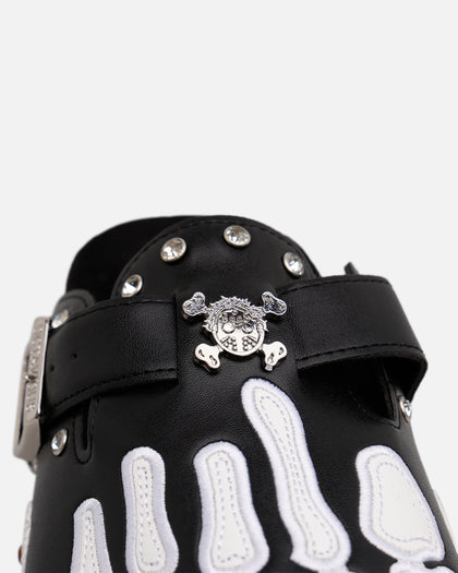 Octavious Marks Onyx Leather Clogs Black