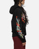 Ed Hardy Women's Floral Zip Hoodie Black