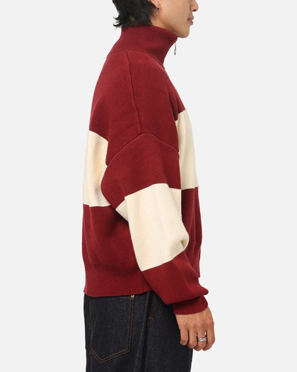 Carre Legacy Knitted Jumper Burgundy/Off White