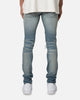 MNML X555 Crystal Skinny Denim Jeans Blue/Pink