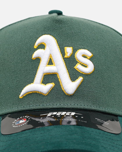 Pro Standard Oakland Athletics 'Team Color Suede' Pro Pinch Strapback Official Team Color