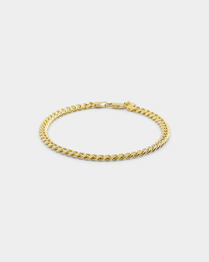 House Of Auric 5mm Cuban Link Bracelet 18k Gold Vermeil