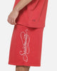Saint Morta Scripted Baggy Shorts Vintage Washed Red