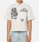Ed Hardy Euro Short Sleeve Button Up Shirt White Pinstripe