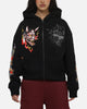 Ed Hardy Women's Floral Zip Hoodie Black