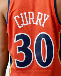 Mitchell & Ness Golden State Warriors Stephen Curry 2010 Swingman Jersey Orange