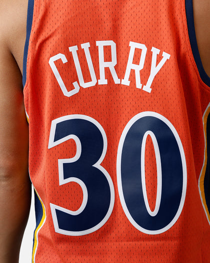 Mitchell & Ness Golden State Warriors Stephen Curry 2010 Swingman Jersey Orange
