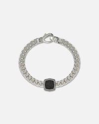 Guess Mainline Back To Black Octagon Bracelet Silver