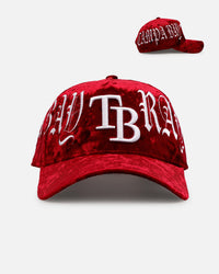 New Era Tampa Bay Rays 'Crushed Velvet Dreams' 9FORTY A-Frame Snapback Maroon