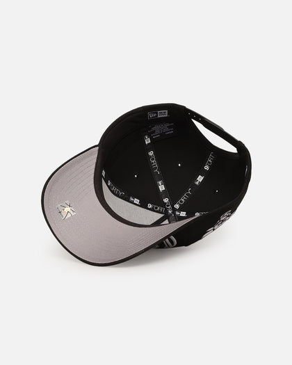 New Era Chicago Bulls 'Oversized Gothic Script Crown' 9FORTY A-Frame Snapback Black/White