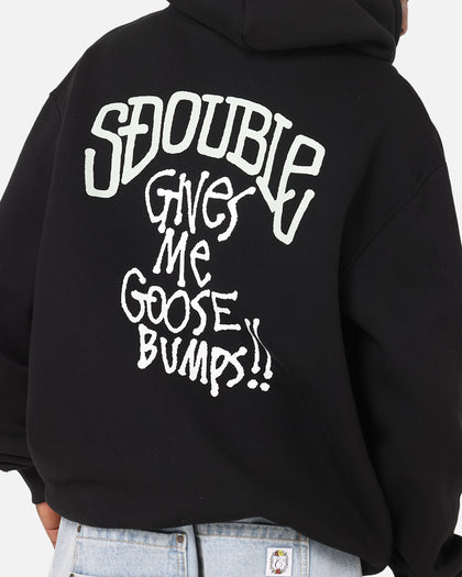 S Double Goosebumps Hoodie Washed Black
