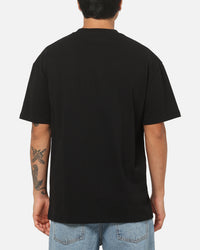 Carre Plaid Oval T-Shirt Solid Black