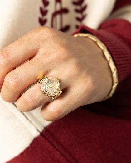 Guess Mainline Anna Ring Watch Gold