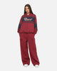 Carre Varsity Stripe Zip Hoodie Burgundy/Navy