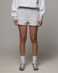 American Thrift Women's Fleece Shorts Grey Heather