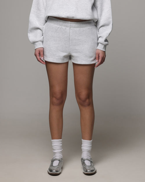 American Thrift Women's Fleece Shorts Grey Heather