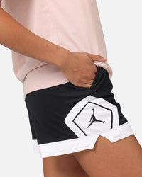 Jordan Women's 4" Diamond Shorts Black/White/White