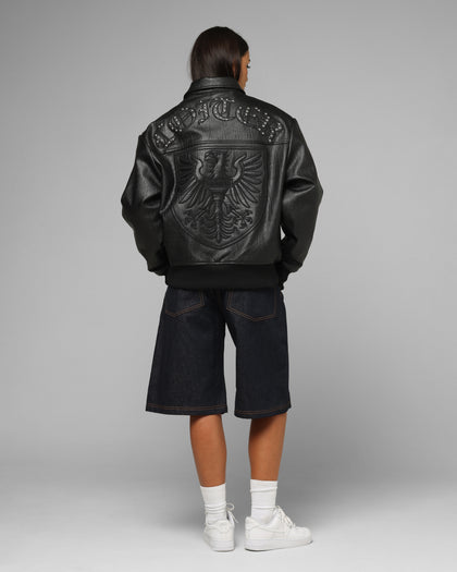 Loiter Imperial Vegan Leather Jacket Black