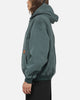 Carre Sherpa Lined Hoodie Forest Green