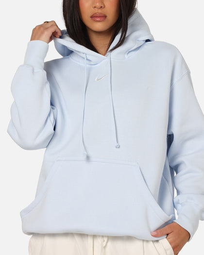 Nike Women's Sportswear Phoenix Fleece Oversized Pullover Hoodie Blue