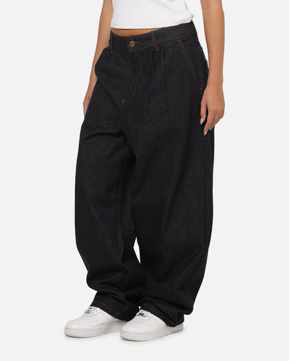 Carre Astor Pleated Jeans Raw Blue