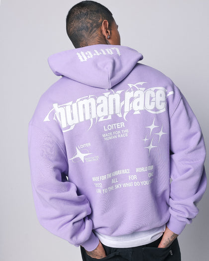 Loiter Rave Zip Hoodie Lilac