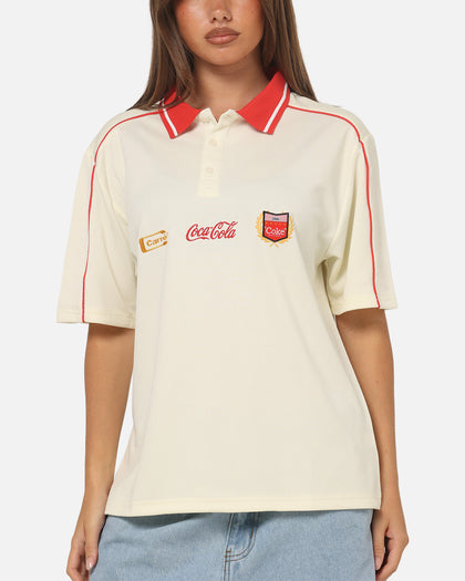 Carre Carré X Coca Cola Club Crest Polo Shirt Off White