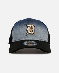 New Era Detroit Tigers 'Bleach' 9FORTY A-Frame Trucker Snapback Denim