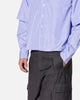 MNML Double Layer Pinstripe Shirt Blue